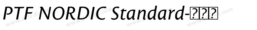 PTF NORDIC Standard字体转换